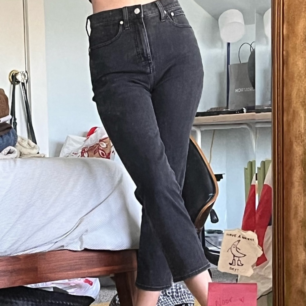 Madewell Classic Straight Black Jeans